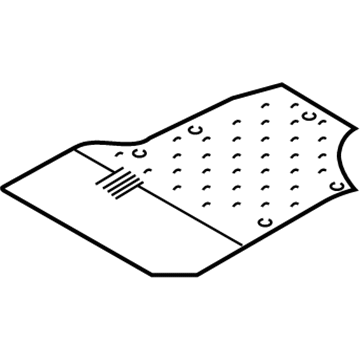 4878940AB Mopar Floor Pan Silencer Illustration 1 of 1