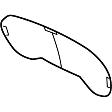 68382520AA Mopar Instrument Cluster Lens Illustration 1 of 1