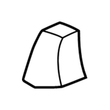 QM051DV Mopar Seat Belt Bezel Illustration 1 of 1