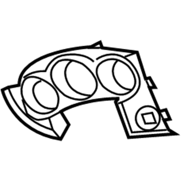 XS96ZJ8AD Mopar Instrument Cluster Bezel Illustration 1 of 1