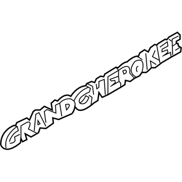 5EN80SA1 Mopar Decal-Grand Cherokee Illustration 1 of 1