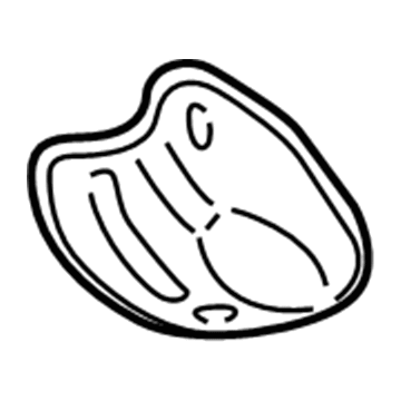 Mopar 68329894AA Bracket 68329894AA Mopar Bracket Illustration 1 of 1