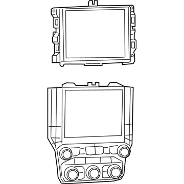 68370546AA Mopar Multi Media Radio Illustration 1 of 1