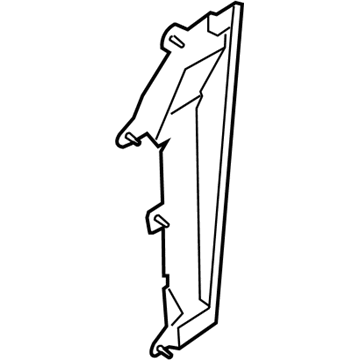 68020681AA Mopar Radiator Side Air Seal Illustration 1 of 1