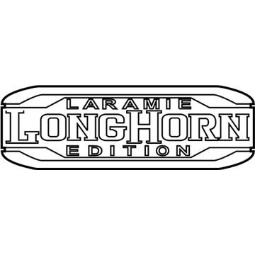 Mopar 68366985AA Nameplate 68366985AA Mopar Nameplate Illustration 1 of 1