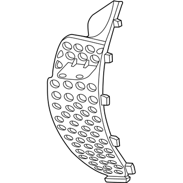 68160491AC Mopar Grille-Fender Illustration 1 of 1