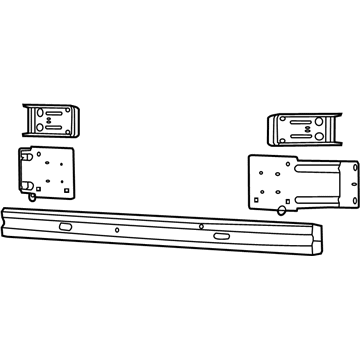 68196999AB Mopar Front Bumper Beam Illustration 1 of 1