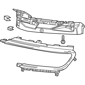 68595516AA Mopar BRACKET-HEADLAMP Illustration 1 of 1