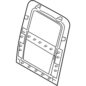 Mopar 1LB331K7AA Seat Back Panel 1LB331K7AA Mopar Seat Back Panel Illustration 1 of 1