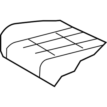 1FS031D5AA Mopar Rear Seat Cushion Cover Left Illustration 1 of 1