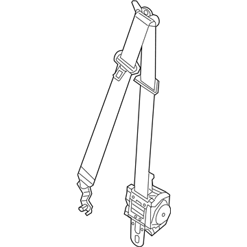 1VL06DX9AG Mopar Front Outer Seat Belt Illustration 1 of 1
