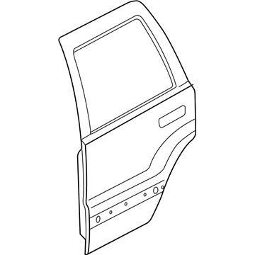 55394384AJ Mopar Rear Door Illustration 1 of 1