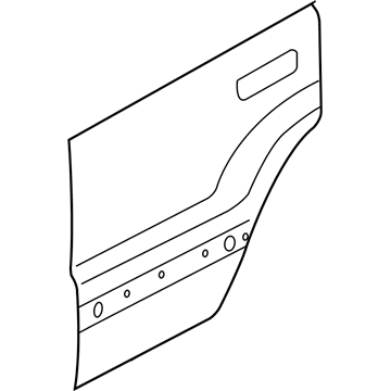 55394387AD Mopar Panel-Rear Door Outer Illustration 1 of 1