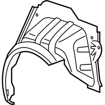 Mopar 68081067AD Wheelhouse Outer Panel 68081067AD Mopar Wheelhouse Outer Panel Illustration 1 of 1