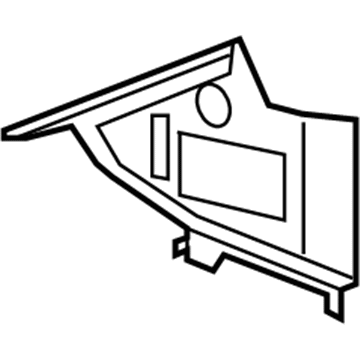 Mopar 68083479AB Quarter Panel Extension 68083479AB Mopar Quarter Panel Extension Illustration 1 of 1