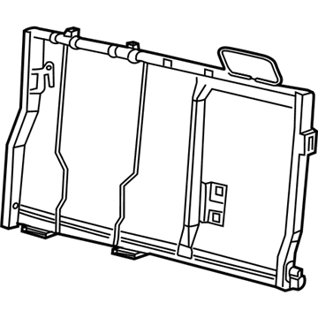 68272005AD Mopar Rear Seat Back Frame Illustration 1 of 1