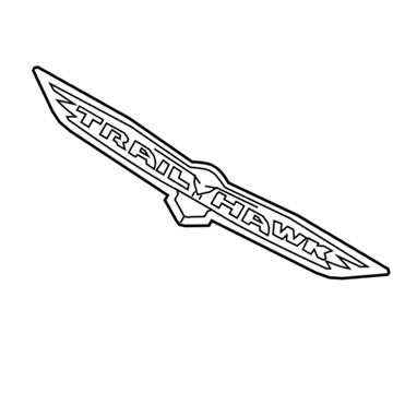 68196485AB Mopar Liftgate Nameplate Illustration 1 of 1