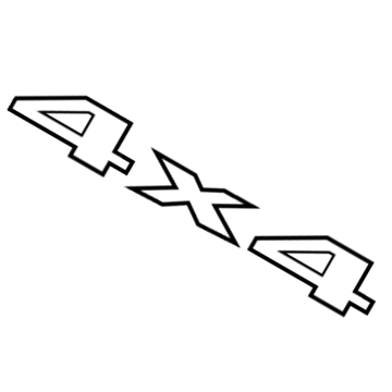 55112725AA Mopar Liftgate Nameplate Illustration 1 of 1