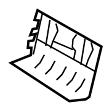 Mopar 1AM161T1AA Rear Seat Back Panel 1AM161T1AA Mopar Rear Seat Back Panel Illustration 1 of 1