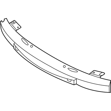 5113264AC Mopar Front Bumper Reinforcement Illustration 1 of 1