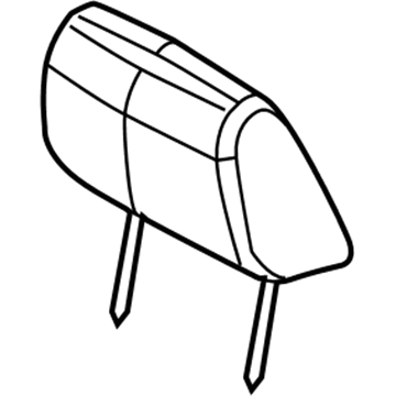 Mopar 1RK98XDVAA Front Headrest 1RK98XDVAA Mopar Front Headrest Illustration 1 of 1