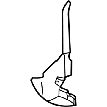 Mopar 4805204AB Radiator Shield 4805204AB Mopar Radiator Shield Illustration 1 of 1