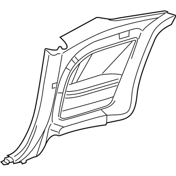 1ZA07DX9AD Mopar Quarter Trim Panel Illustration 1 of 1