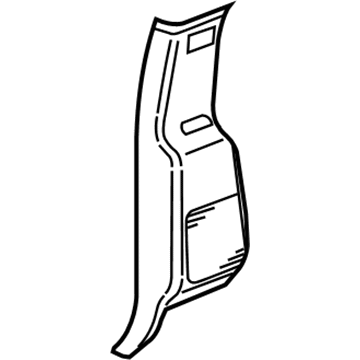 5HP53XDHAB Mopar C Pillar Panel Illustration 1 of 1