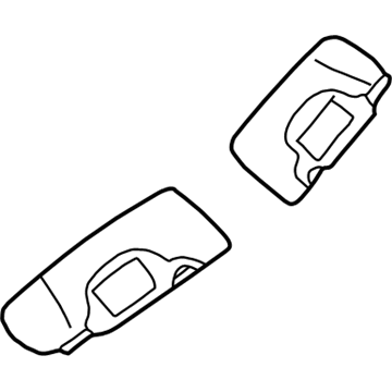 1EK35DW1AA Mopar Visor With Mirror Illustration 1 of 1