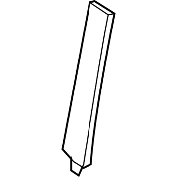 Mopar 4805817AD Rear Door Applique 4805817AD Mopar Rear Door Applique Illustration 1 of 1