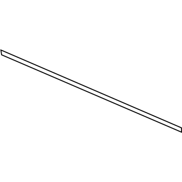 WG21CYGAC Mopar Rear Door Molding Illustration 1 of 1