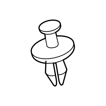 6104899AA Mopar RIVET-Plastic Illustration 1 of 1