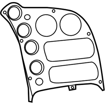 5NK40DX9AA Mopar Instrument Panel Bezel Illustration 1 of 1