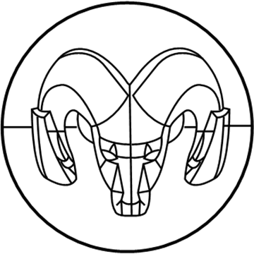 52106877AD Mopar Wheel Center Cap Illustration 1 of 1