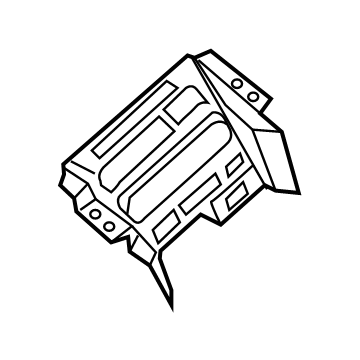 7ZH89TX7AA Mopar Media Port Bezel Illustration 1 of 1