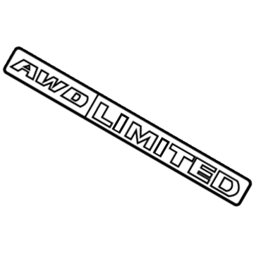 4389876AA Mopar Nameplate Illustration 1 of 1