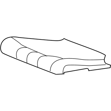 1HV561K2AA Mopar Rear Seat Cushion Cover&Foa Illustration 1 of 1