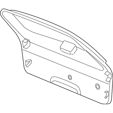 5KW23ZJ3AA Mopar Liftgate Trim Panel Illustration 1 of 1