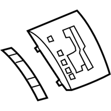 Mopar 1HN001Z0AC Gear Shift Indicator Bezel 1HN001Z0AC Mopar Gear Shift Indicator Bezel Illustration 1 of 1