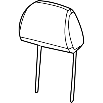 Mopar 1DC011DBAA Front Headrest 1DC011DBAA Mopar Front Headrest Illustration 1 of 1