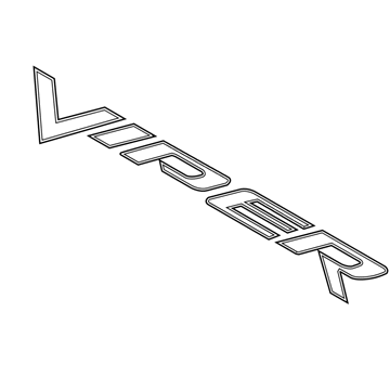 5ZB95SZ0AA Mopar Nameplate Viper Side Sill Illustration 1 of 1