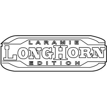 68366989AA Mopar Nameplate Illustration 1 of 1