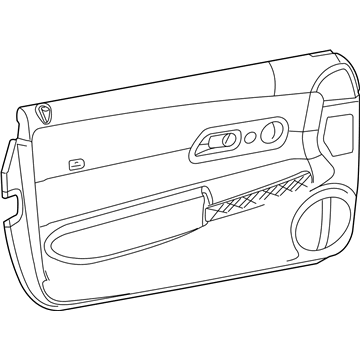 YA27ARKAA Mopar Door Trim Panel Illustration 1 of 1