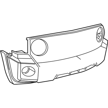 68021303AB Mopar Front Bumper Cover Illustration 1 of 1