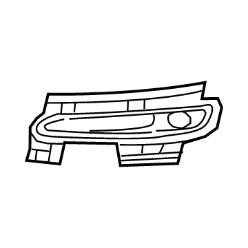 68157873AA Mopar Fog Lamp Bezel Illustration 1 of 1