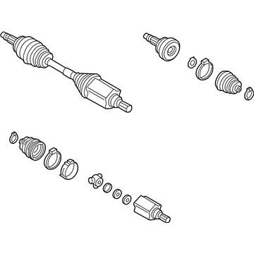 68246628AA Mopar Axle Half Shaft Illustration 1 of 1