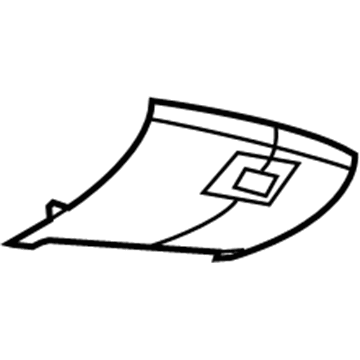 Mopar 1KL97DX9AA Bezel-Overhead Console 1KL97DX9AA Mopar Bezel-Overhead Console Illustration 1 of 1