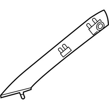 Mopar TW22TL2AD A Pillar Panel TW22TL2AD Mopar A Pillar Panel Illustration 1 of 1