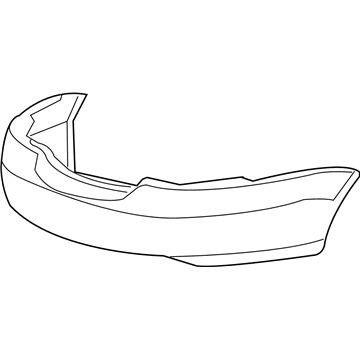 4805449AC Mopar Rear Bumper Cover Illustration 1 of 1