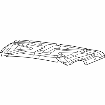 68292167AD Mopar Pad-Hood SILENCER Illustration 1 of 1